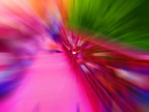 Colorido Rápido Alta Velocidad Difuminación Zoom Fondo Explosión Dinámica Efecto — Foto de Stock