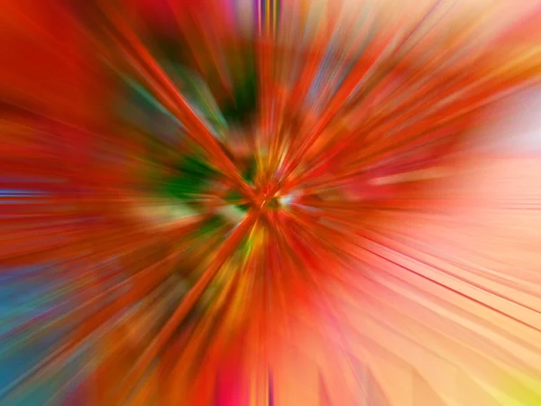 Colorful Fast High Speed Blur Zoom Background Dynamic Blast Flash — Stock Photo, Image