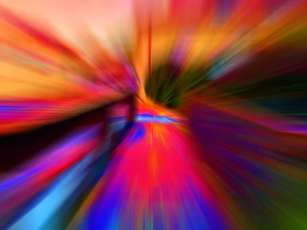 Colorful Fast High Speed Blur Zoom Background Dynamic Blast Flash — Fotografia de Stock