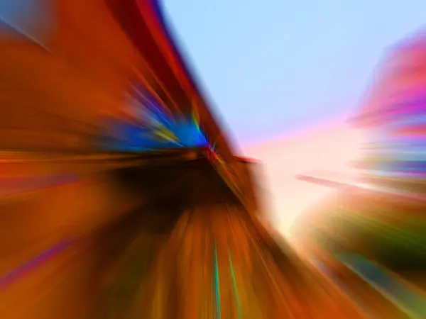 Colorful Fast High Speed Blur Zoom Background Dynamic Blast Flash — Foto Stock
