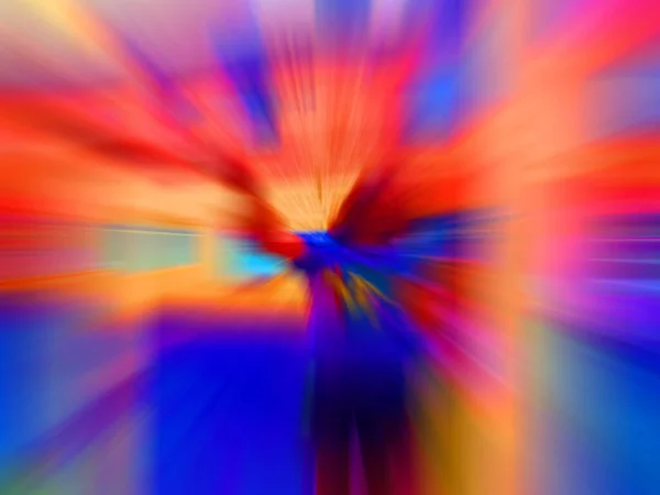 Colorful Fast High Speed Blur Zoom Background Dynamic Blast Flash — ストック写真