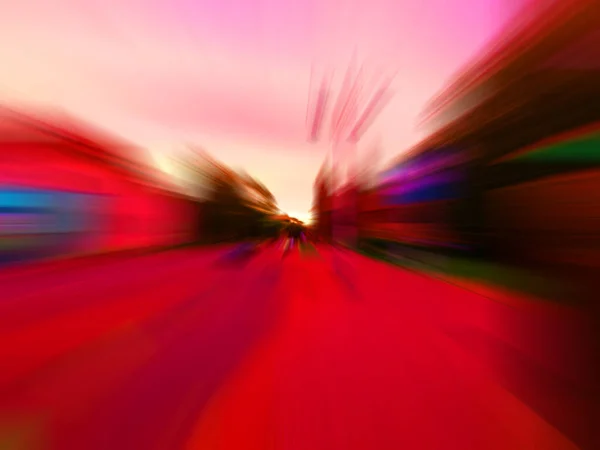 Colorful Fast High Speed Blur Zoom Background Dynamic Blast Flash — ストック写真