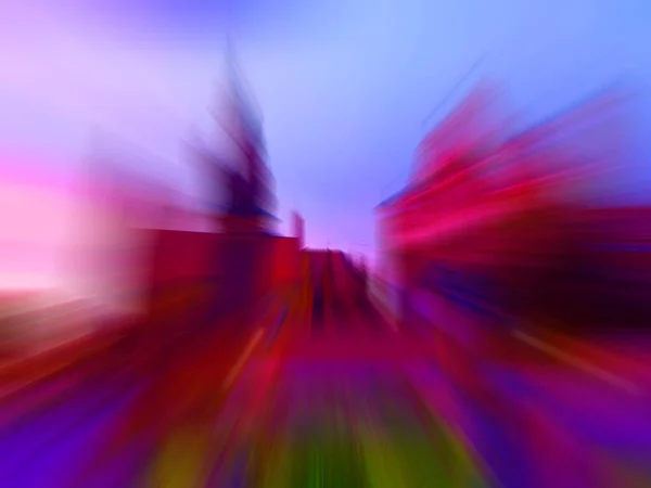 Colorful Fast High Speed Blur Zoom Background Dynamic Blast Flash — 스톡 사진