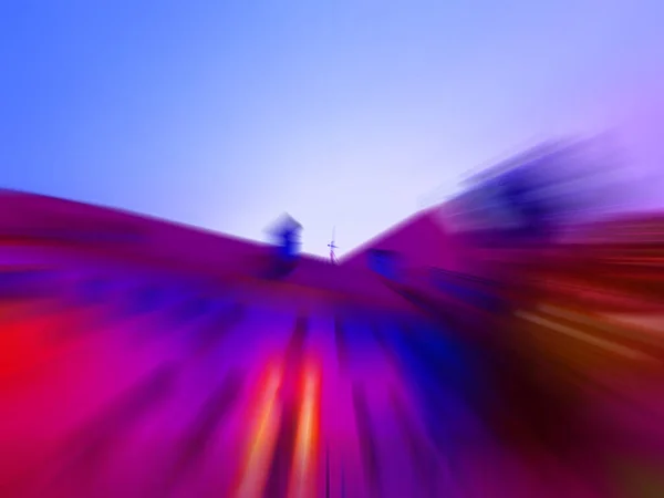 Colorful Fast High Speed Blur Zoom Background Dynamic Blast Flash — ストック写真