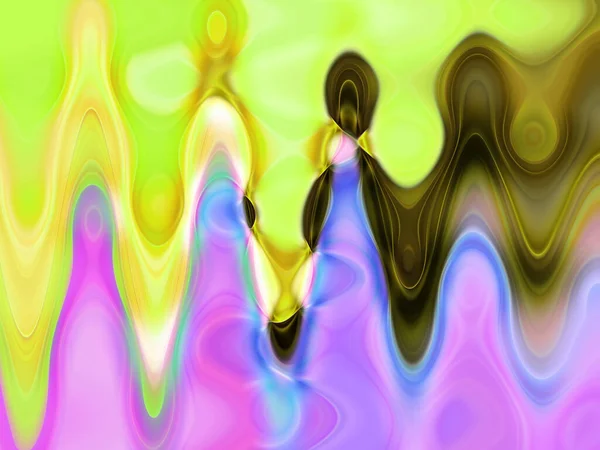 Vibrant Colorful Waves Background View — Foto Stock
