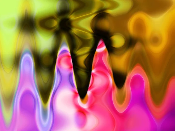 Vibrant Colorful Waves Background View — Foto Stock