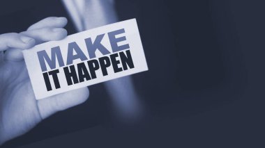 İş adamının elinde 