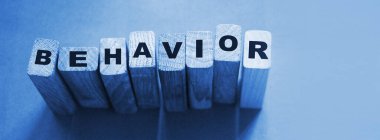 Tahta Küpteki Davranış Sözcüğü. İnsan kaynakları psikolojisi yönetim kavramı.