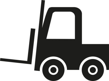 Forklift levhası. Simge işaretlerini ve sembolleri taşır.