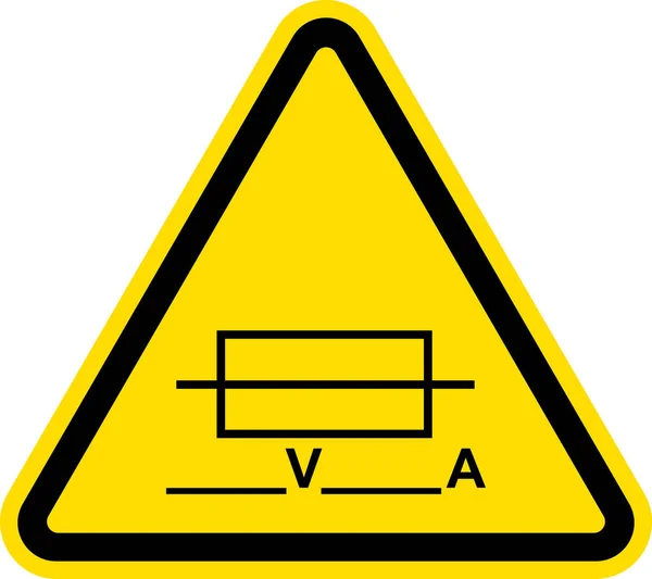 Crush Hazard Closing Mold Warning Sign Mechanical Safety Signs Symbols — Stock Vector