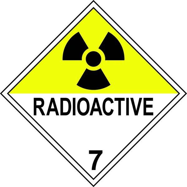 Placas Perigosas Perigo Radioactivo Classe Sinais Símbolos Segurança Gráficos Vetores