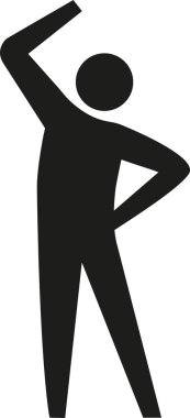 Serbest stil egzersiz işareti. İşaretleri ve sembolleri çalıştır