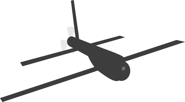 Onbemande Moderne Militaire Drone Vector Ontwerp Veiligheidsborden Symbolen — Stockvector