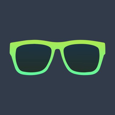 Eyeglass spectacles vector design. Dark gray background.