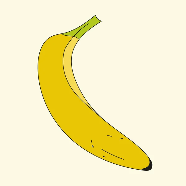 Banana Vector Art Fruit Signs Symbols — Vetor de Stock