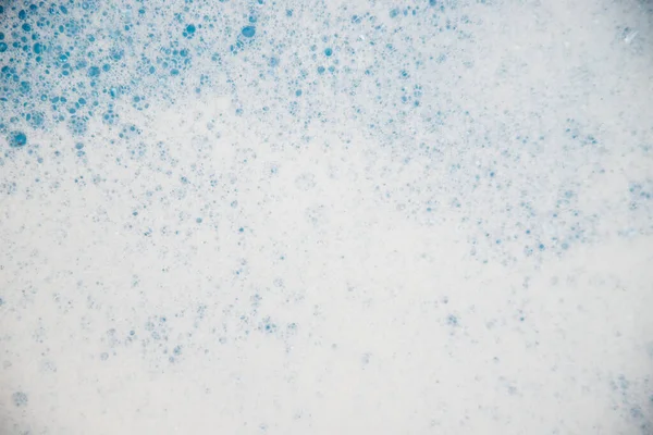 Abstract Background Texture White Soap Foam Shampoo Foam Bubbles Blue — 스톡 사진
