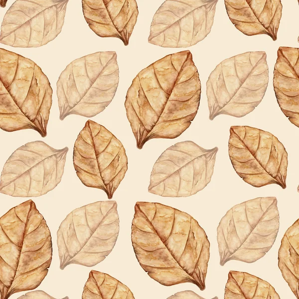 Seamless pattern with tobacco leaf — Stock Photo, Image