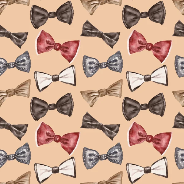 Seamless pattern with bow tie — Stock Photo, Image