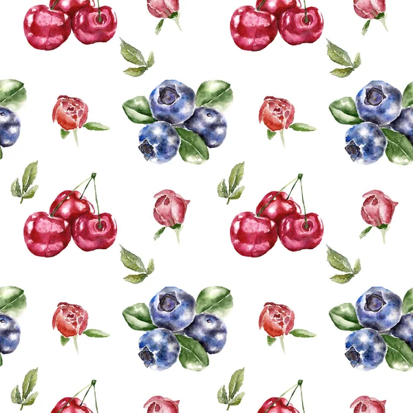 Seamless pattern with berry — Stock Photo, Image