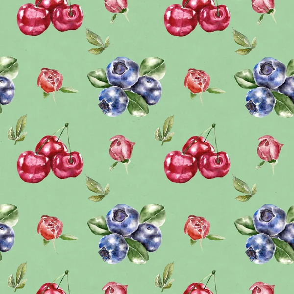 Seamless pattern with berry — Stock Photo, Image