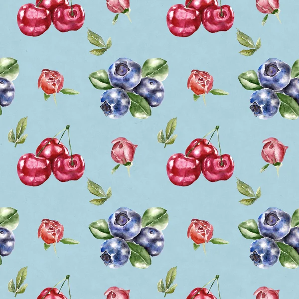 Seamless pattern with berry — Stock Photo, Image