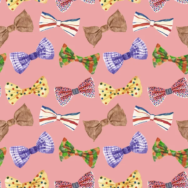 Seamless pattern with bow tie — Stock Photo, Image