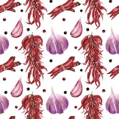 serin biber ve sarımsak ile Seamless Modeli