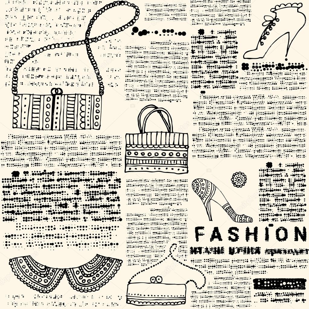 Imitation newspapers of fashion