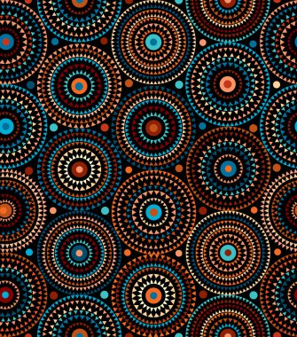 etnik geometrik desen.