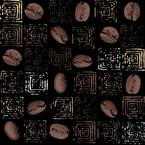 Wzór kawy — Wektor stockowy