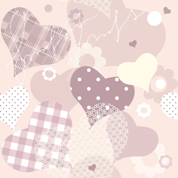 Pink hearts — Stock Vector