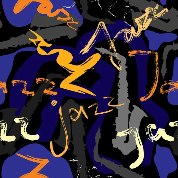 Patrón de jazz musical — Archivo Imágenes Vectoriales