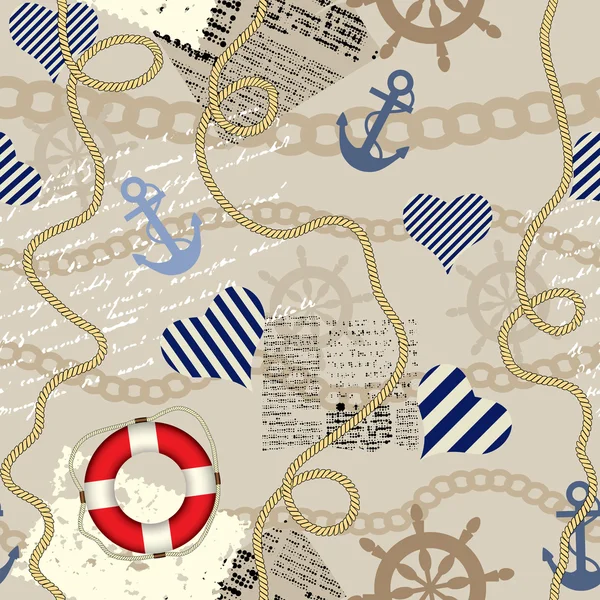 Nautical style — Stock Vector