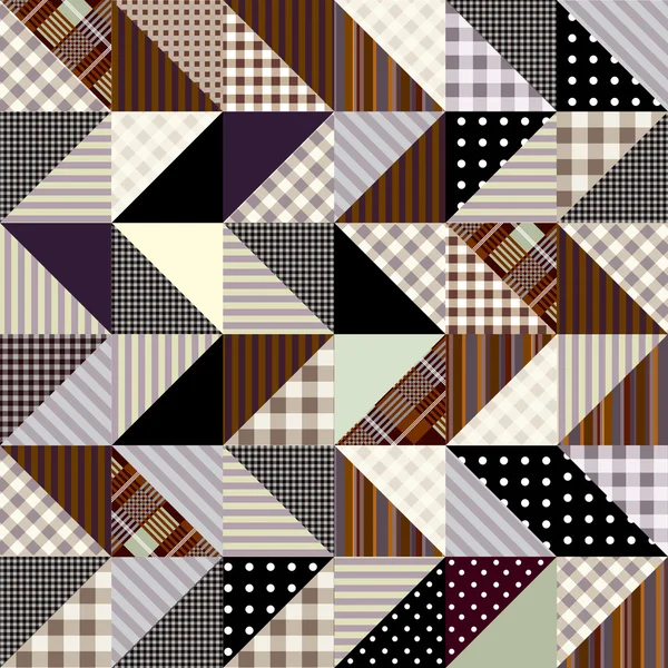 Patchwork a zig-zag — Vettoriale Stock