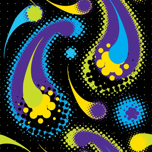 Seamless raster paisley — Stock Vector