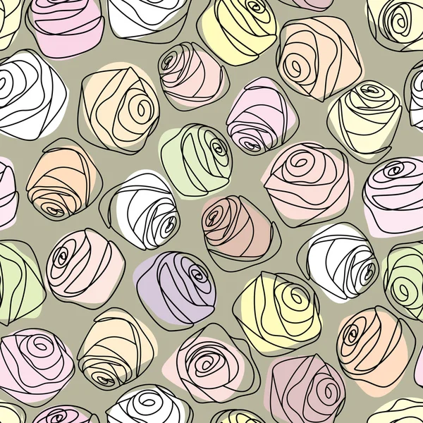 Vintage roses pattern — Stock Vector
