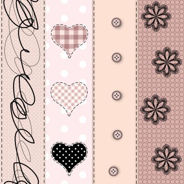 patchwork dantel ile