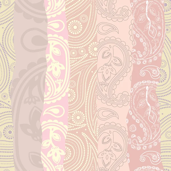 Рожевий фон paisley — стоковий вектор