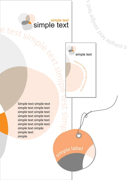 Stile layout con etichetta — Vettoriale Stock