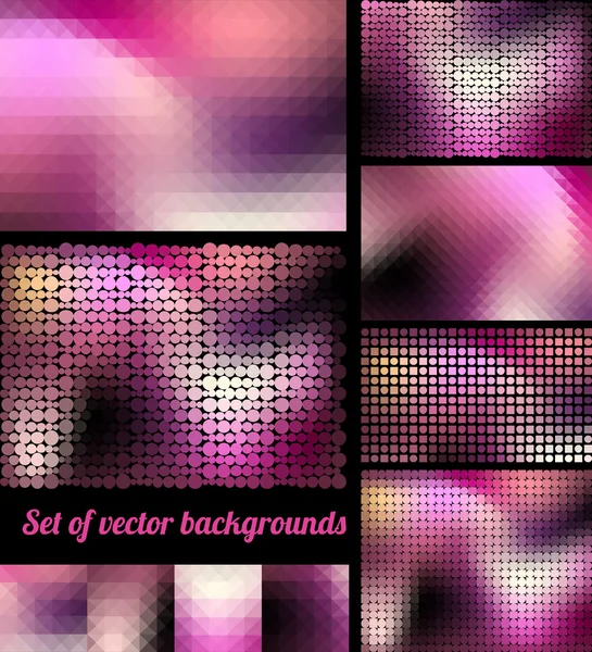 Reihe von rosa Hintergrund — Stockvektor