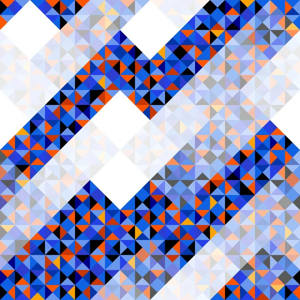 Modré trojúhelníky s Diagonální pruhy — Stockový vektor
