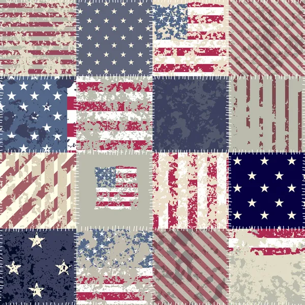 patchwork ABD bayrağı