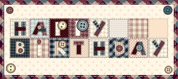 Joyeux anniversaire de Lettres " — Image vectorielle