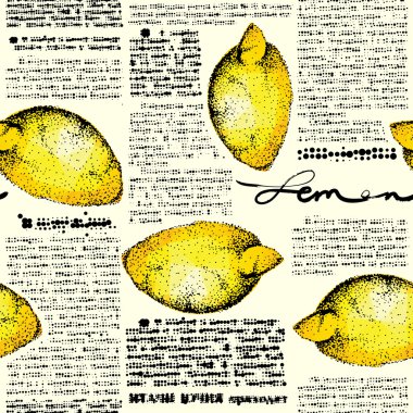 Paper lemons clipart