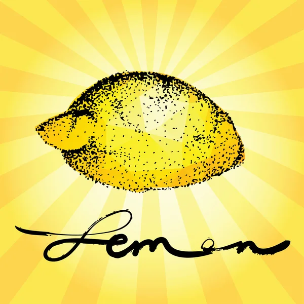 Стилізоване зображення лимон — стоковий вектор
