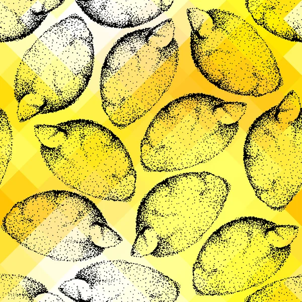 Fondo de limones — Vector de stock