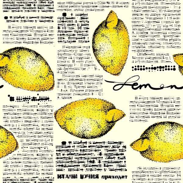 Limones de papel — Vector de stock