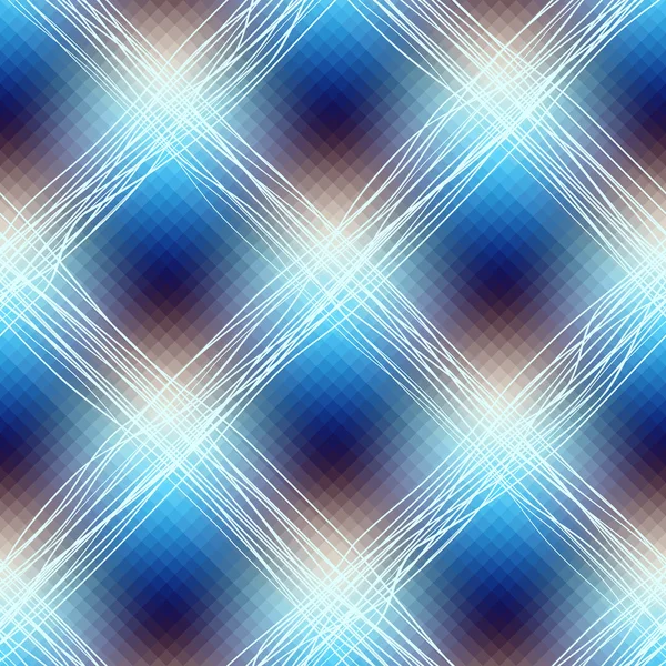 Blue checkered diagonal. — Stock Vector