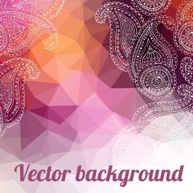 pembe geometrik arkaplan 