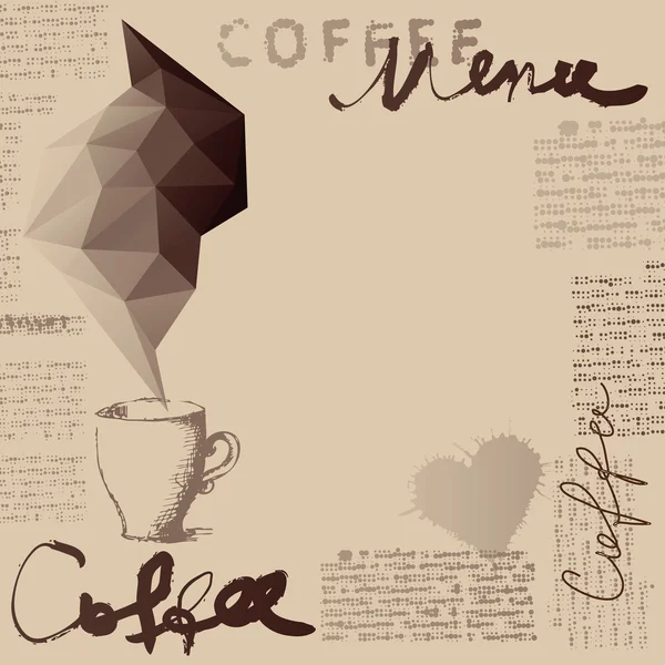 Kaffee-Menü — Stockvektor